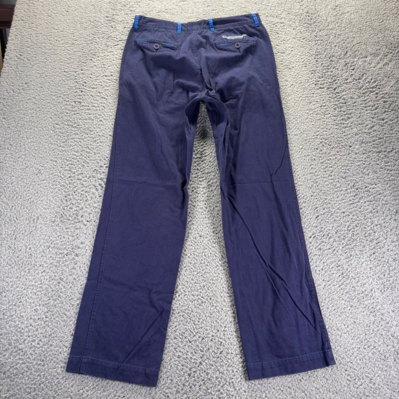 LimoLand Chino Pants Mens 31x31 Navy Blue Cotton...